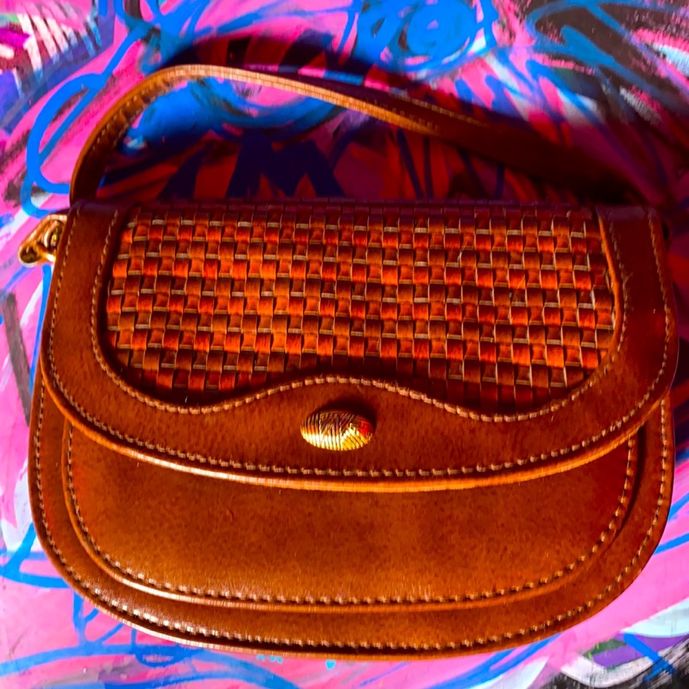 Super cute small sling brown purse